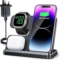 JARGOU Wireless Charger for iPhone/Apple Watch/AirPods, 3 in 1 Wireless Charging Station for iPhone 15 14 13 12 11 Pro Max/X/8, Apple Watch Charger for iWatch 9/Ultra/SE/8/7/6/5/4/3/AirPods Pro 3 2