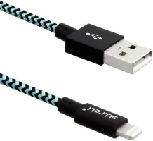 [Apple MFI Certified] aLLreLi 2.0M Apple Lightning to USB Cable [Heavy Duty] - Lightning Sync & Charge USB Cable with Nylon Braided Design - Perfect for iPhone 6S / 6 Plus / 5S / 5C / 5, iPad Pro / Air / Mini 2 / 3 / 4, iPod 5th / nano 7th generation - Fully Compatible with iOS 9 - Black