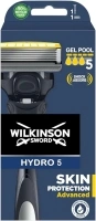 WILKINSON SWORD - Hydro 5 Ultimate Razor For Men, Shock Absorb Technology, Hydrating Gel & Precision Trimmer, Handle + 1 Blade