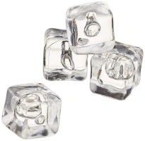 bar@drinkstuff 17655 Acrylic Ice Cubes - Pack of 40 (approx.) Fake Ice Cubes, Decorative Ice Cubes, Plastic Ice Cubes, Display Ice Cubes, Photography Still Life