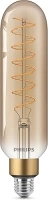 Philips LED Giant Gold Dimmable Tubular Light Bulb [E27 Edison Screw] 6.5W - 40W Equivalent, Flame 2000K.