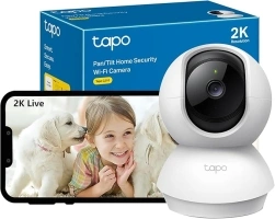 Tapo Wifi Camera, 2K 3MP Pet Camera Indoor Camera for Security, Wireless 360° for Baby Monitor, CCTV, Smart Motion Detection & Tracking, Night Vision, Works with Alexa & Google Home(Tapo C210)