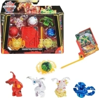 BAKUGAN Battle 5-Pack, Special Attack Bruiser, Dragonoids, Hammerhead, Nillious; Customizable, Spinning Action Figures, Kids Toys for Boys and Girls 6 and up