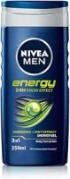 Nivea Men Energy Shower Gel, 250 ml - Pack of 6