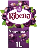 Ribena Blackcurrant Juice Drink Carton 1L | Real Fruit | Rich In Vitamin C | No Artificial Colours or flavours | Perfect For On The Go