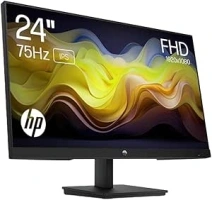 HP 24 Inch FHD Monitor - V24ie G5, Full HD IPS, 75hz Refresh Rate, 1x HDMI, 1 x VGA, 1 x DisplayPort 1.2, Low Blue Light Mode, Anti-glare, Tilt Adjustment, VESA Mountable, Black