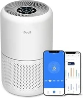 LEVOIT Smart Wifi Air Purifier for Home Bedroom 100m², CADR 240m³/h, HEPA Filter with Air Quality Sensor, Air Frenshener, Alexa Control & Quiet Auto Mode, Removes Pollen Allergen Dust Odour, Core 300S