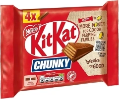 KitKat Chunky Milk Chocolate Bar Multipack, 4 x 40 g