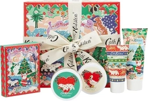 Cath Kidston Christmas Legends-Pamper Hamper - Hand Cream, Body Lotion, Hand Scrub, Hand Balm & Bath Salts Sachets