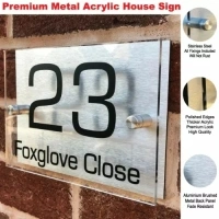 House Number Plaques Door Number Signs Personalised Name Plate Custom Street