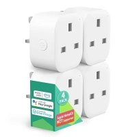 Smart Plug Mini - meross 13A WiFi Plugs Works with Alexa, Google Home, Compatible with SmartThings Wireless Remote Control Timer Plug No Hub Required (4 Pack)