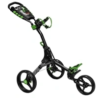 EZE GLIDE Compact+ 3 Wheel Golf Trolley -Charcoal/Lime Trolley,