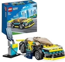 LEGO City Electric Sports Car Toy for 5 Plus Years Old Boys and Girls, Race Car for Kids Set with Racing Driver Minifigure, Building Toys 60383