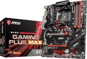 MSI B450 GAMING PLUS MAX Motherboard ATX, AM4, DDR4, LAN, USB 3.2 Gen2, M.2, MYSTIC Light Sync, HDMI, DVI-D, AMD RYZEN 1st, 2nd and 3rd Gen Ready