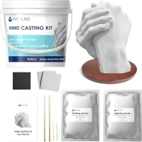 INK LAB Hands Casting Kit Couples 3D Hand Molding Kit for Adults Keepsake Hands Mold Kit with All Essentials Ideal for Couples Family Friends Wedding Gifts Holiday Anniversary