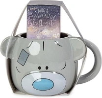 Me to You Tatty Teddy Mug and Jigsaw Gift Set AGZ01186 Official Collection, Grey, Blue, Ceramics