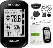 Bryton Unisex Bryton Rider 420t Gps Cycle Bundle Cycling Computer, Black, 83.9x49.9x16.9 UK