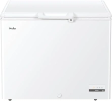 Haier HCE301E Chest Freezer, White, 300L Total Capacity E Rated, Suitable for Outbuilings