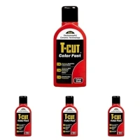 T-Cut 3 in 1 Color Fast Paintwork Restorer Car Polish, Light Red, 500 ml (Pack of 4)