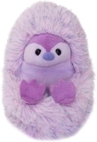 Curlimals Pip Penguin Arctic Glow Interactive Soft Toy Cute Plush Laughing Light-Up Tummy Age 3-6, Lilac