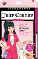 Make It Real Juicy Couture Fashion Design Sketchbook with Stencils and Stickers for Creativity - Kids Arts and Crafts Fashion Designer Kit - Girls Gifts