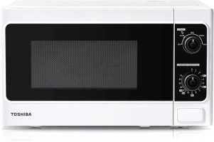 TOSHIBA 20 Liter 800W Manual Control Solo Small Microwave, Compact with 5 Power Levels, Automatic Defrost Function, Perfect for 9