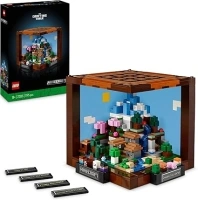 LEGO Minecraft The Crafting Table Model Kit for Adults to Build, Biome Set with 8 Characters Including Steve, Alex and Mobs, 15-Year Anniversary Gamer Gift for Men, Women, Him or Her 21265