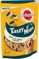 Pedigree Tasty Minis 8 x 140 g Bags, Dog Training Treats, Cheesy Nibbles with Cheese and Beef Flavouring