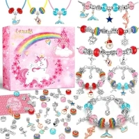 Lenski Gifts for Teenage Girls, Unicorn Gifts for Girls, Stocking Fillers Kids Girls Birthday Presents 5-13 Year Old, Bracelet Making Kit, Arts and Crafts for Kids Girls Toys Age 5 6 7 8 9 10