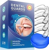 DENDAWEN Mouth Guard for Teeth Grinding, Sleeping Best Gum Shield Teeth&Clenching at Night, Reusable Guards Adults & Kids to Prevent Bruxism, 4 Pcs, TXM-4yatao-2, Transparent, 1.0 count