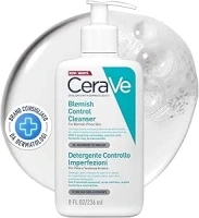 CeraVe Blemish Control Face Cleanser with 2% Salicylic Acid & Niacinamide for Blemish-Prone Skin 236ml , Unscented