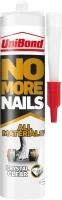 UniBond No More Nails All Materials Crystal Clear No Nails Construction Adhesive, All Materials Grab Adhesive, High Strength Adhesive Bonding, Clear, 290 g Cartridge