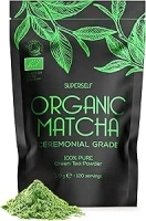 Organic Matcha Green Tea Powder - Ceremonial Grade - 120g (120 servings) - Premium Matcha Tea Powder - Certified Organic by The Soil Association - 100% Pure Stone Ground Tea Leaves - Vegan