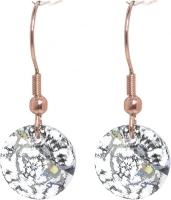 pewterhooter London Collection Crystal Earrings with Gift Box.