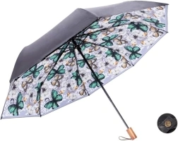 eztravel folding pocket umbrella in fashionable floral designs, water repellant and anti UV