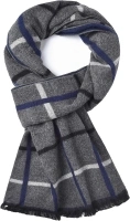 CUNDOU Cold Weather Scarves Thick Cashmere Scarf For Men Warm Soft Wool Scarf For Winter Autumn