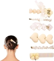 Traziewell Beaded Hair Slides for Women Clips Cute Pearl Crystal Hair Pins for Women Mother Birthday Party 0829