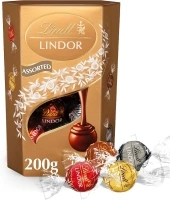 Lindt Lindor Assorted Chocolate Truffles Box - Approx 16 balls, 200g - Chocolate Truffles with a Smooth Melting Filling - Gift Present - Birthday, Celebrations, Congratulations, Thank you