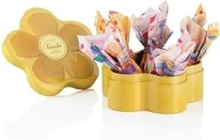 Venchi - Flower-Shaped Gift Tin with Assorted Chocolates, 55 g - Gift Idea - Gluten-Free