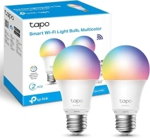 Tapo Smart Bulb, E27 WiFi Alexa Light Bulbs, 8.3 W, Works with Amazon Alexa and Google Home, Colour-Changeable Smart Light Bulb, No Hub Required - Tapo L530E(2-pack)[Energy Class F],packaging may vary