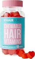 HAIR BURST Biotin Gummies for Hair Growth - Hair, Skin and Nails Vitamins with Zinc & Selenium, Vegan Hair, Skin and Nails Vitamins for Thicker, Shinier Hair (60 Strawberry Gummies)