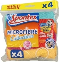 Spontex 4 Microfibre Collection Cloths