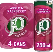 J2o Apple & Raspberry Cans 4 X 250ml