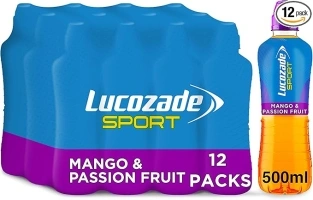 Lucozade Sport Mango and Passionfruit 12 x 500ml bottles