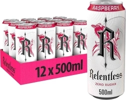 Relentless Zero Raspberry 12 x 500 ml