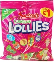 Swizzels Luscious Lollies - A Delectable Assortment of Chewy and Fruity Candy Delights 132g (pack of 1)