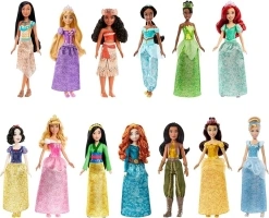 Mattel Disney Princess Toys, 13 Princess Fashion Dolls with Sparkling Clothing and Accessories, Inspired by Disney Movies, Gifts for Kids, HPG74