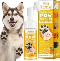 Paw Cleaner Foam,No-Rinse Waterless Dog Shampoo Cats Feet Cleaning With Silicone Brush,Easy & Quickly Clean Paws for Pets,Travel friendly paw cleaner for Small & Large dogs