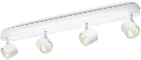 PHILIPS myLiving Star 4 Bar Spotlight Ceiling Light (Integrated 4 x 3 W LED Bulb) - White