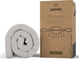 Panda The Topper - Gel Infused Memory Foam (Hydro-Foam) Bamboo Mattress Topper (EU Double: 200 x 140x 5 cm)